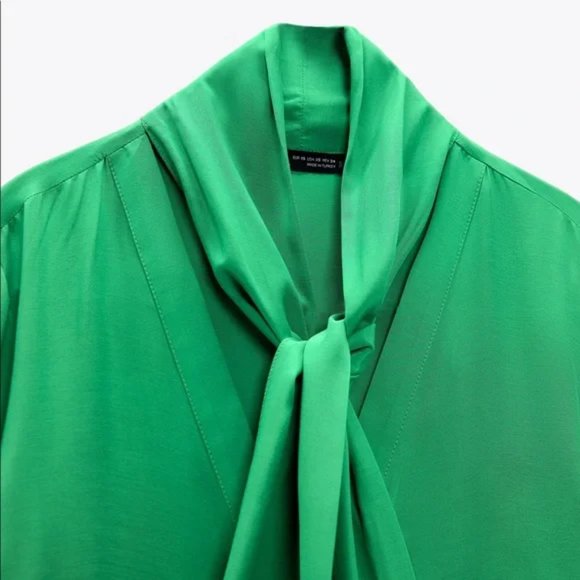 ZARA Tied Blouse - Picture 3 of 4